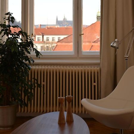 Beautiful View On The Prague Castle Close To The Centre Lägenhet Exteriör bild
