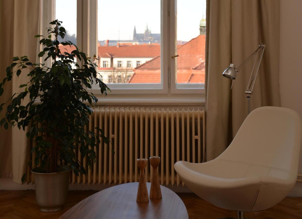 Beautiful View On The Prague Castle Close To The Centre Lägenhet Exteriör bild